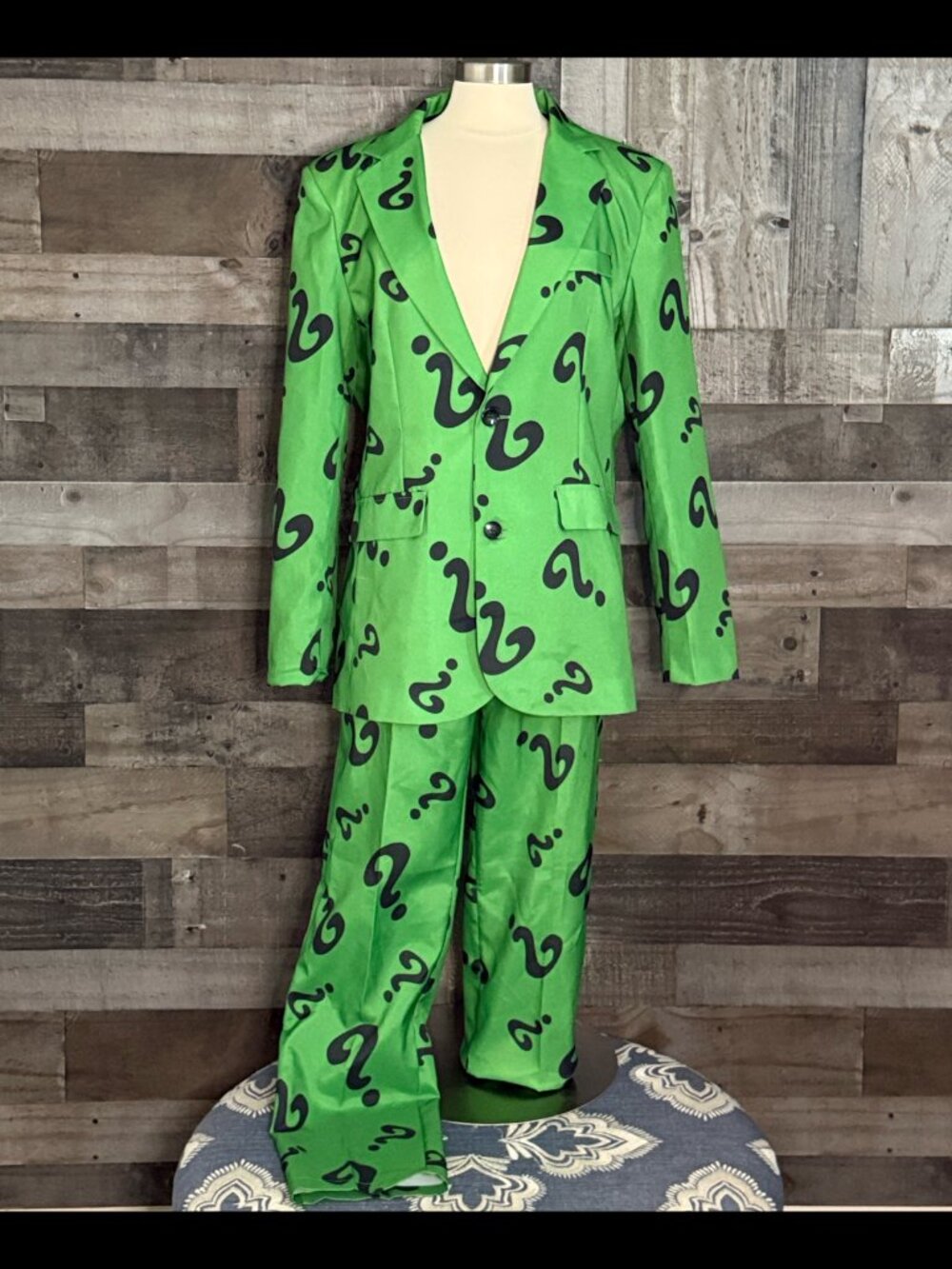 Men's DC Comics Batman The Riddler costume medium comic books Halloween cosplay